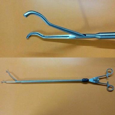 Stainless Steel Thoracoscopy Hemostatic Curved Forceps