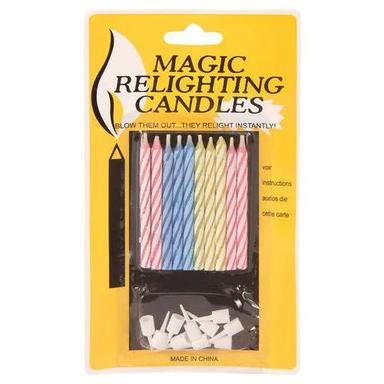 Multicolour Enjoy Magic Relighting Candles