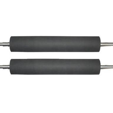 Black Rubber Coated Deflector Rollers