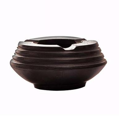 Stainless Steel Black Pottery Ashtray