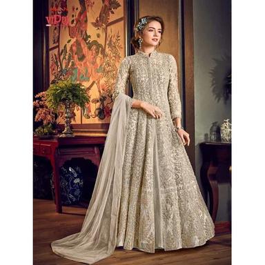 Gray Embroidered Ladies Lehenga Choli