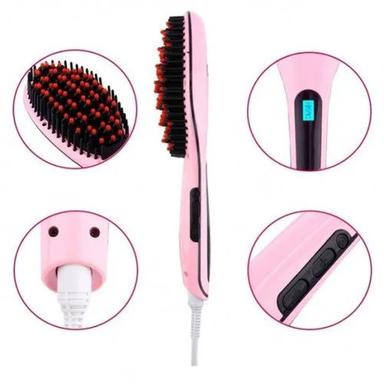 Pink 240V Hair Straightener Brush