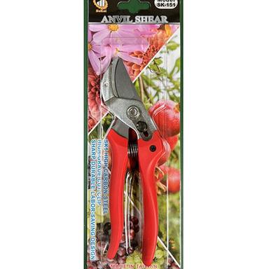 Red-Silver Pruning Scissors