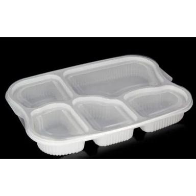 Plastic Disposable Meal Tray 5 Cp Application: Event And Party Supplies