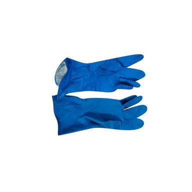 Blue Household Rubber Hand Gloves