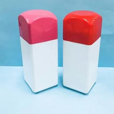White 75Gm Square Dusting Powder Container