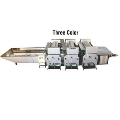 Grey Three Color Flexo Paper Cum Board Printing Machine