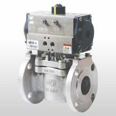 Pneumatic Actuator Two Way Plug Valve Flanged Application: Industrial