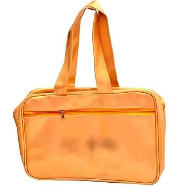 Orange Ladies Artificial Leather Side Bag