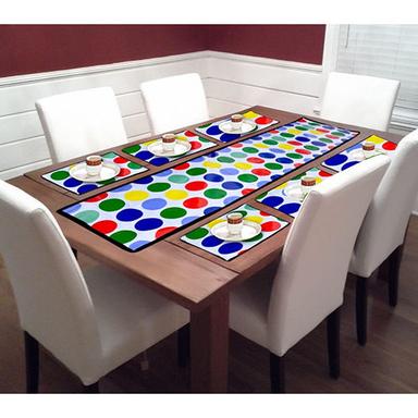 Multicolor Printed Laminated Non Woven Dinning Table Set