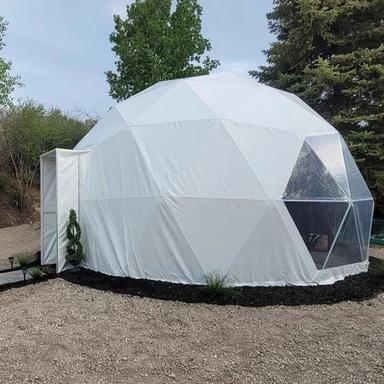 White Mild Steel Dome Tent