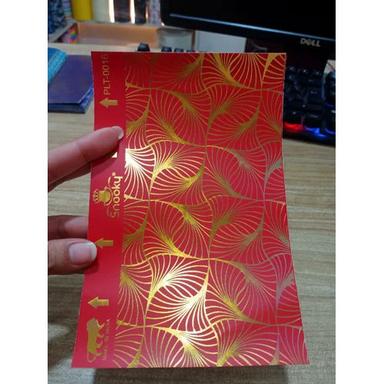 Snooky Red Foil Metallic Mobile Back Skin Body Material: Vinyl