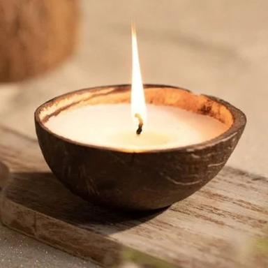 Scented Coconut Shell Soy Wax Candle
