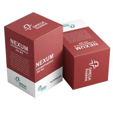 Glossy Lamination Medicine Cardboard Boxes
