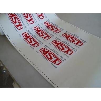 White Custom Printed Stickers