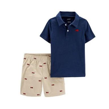 Pique Polo Plus Tee Shorts Age Group: 2-6 Years