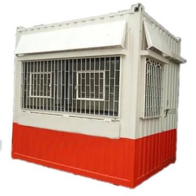 White-Red Industrial Portable Toll Booth