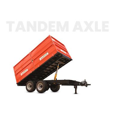 Red Tandem Axle Trailer