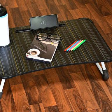 LAPTOP TABLE FOLDABLE PORTABLE NOTEBOOK BED LAP DESK TRAY STAND READING HOLDER WITH COFFEE CUP SLOT FOR BREAKFAST READING AND MOVIE WATCHING (4989)