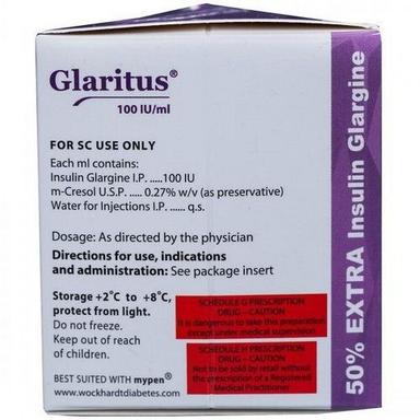 General Medicines Glaritus 100Iu/Ml Injection