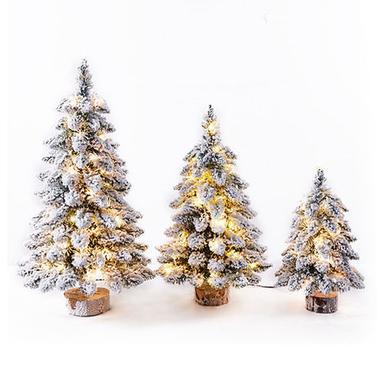 Christmas Nordic style small drooping flocked mini Christmas tree