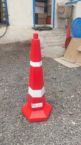 Red Road Safety Cones (1000 Mm Hexagonal Base)