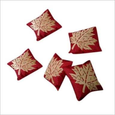 100% Cotton Chinar Leaf Patch Work Cushion Cover
