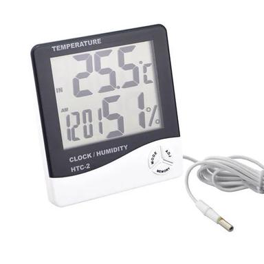 Plastic Hygro Thermometer Clock