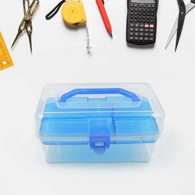 PLASTIC ART STORAGE BOX PAINTING SUPPLIES MULTIPURPOSE CASE MEIDUM SIZE WITH HANDLE FOR ARTISTS STUDENTS (4150)