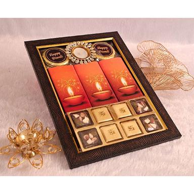 Brown Diwali Chocolates Gift Tray