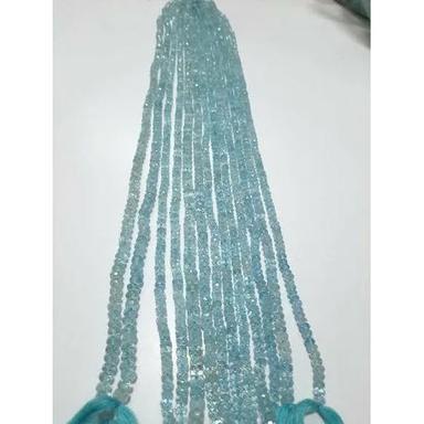 Round Brilliant Cut Aquamarine Faceted Beads