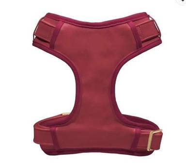 Red Luxury Leather Dog Harness