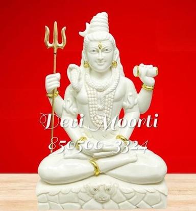 Exotic Marble Shiva Statue Height: 30 Inch (In)