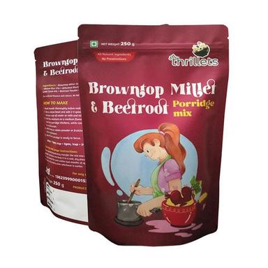 Browntop Millet Beetroot Porridge Mix Packaging: Bag