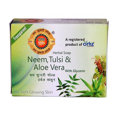 High Quality Neem Tulsi And Aloe Vera Transparent Herbal Soap With Glycerin