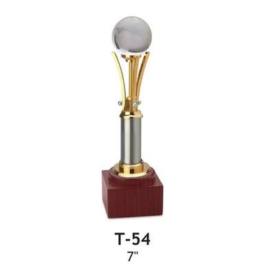 T54 Crystal Trophy Size: 7"