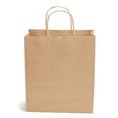 Brown Plain Paper Carry Bag