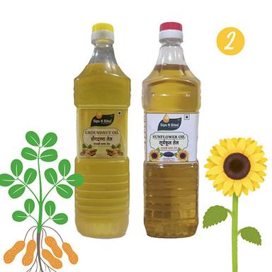 Organic Groundnut Oil 1 L And Sunflower Oil 1 L