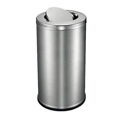 Gray Stainless Steel Dustbin