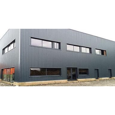 Grey Prefabricate Industrial Warehouse With Office