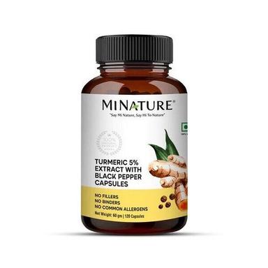Turmeric 5% Extract With Black Pepper Capsules