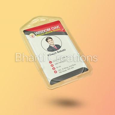 Usefull Transparent Plastic Id Card Holder