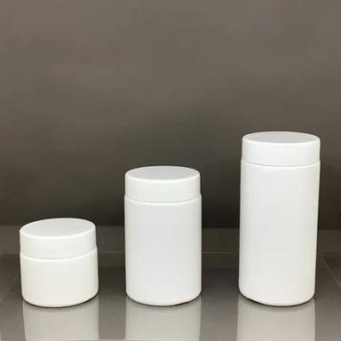 White Muscletech Design Capsule Jar