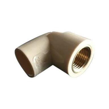 White Pvc And Brass Pipe Elbow