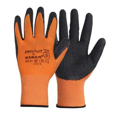 Orange-Black Hs01 Karam Multi Purpose Coating Gloves