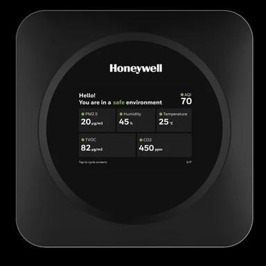 Black Honeywell Indoor Air Quality Monitor