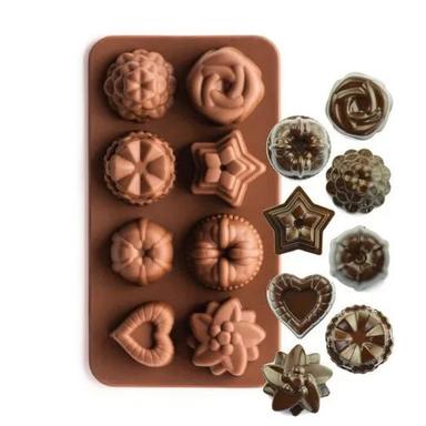 Multicolor Silicone Chocolate Moulds