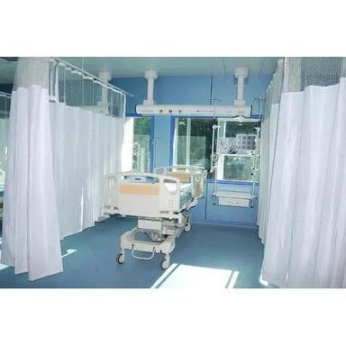 White Polyester Hospital Curtain Track System