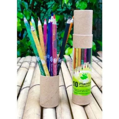 High Quality 10 Plantable Seed Colour Pencils In A Re-Usable Pencil Box