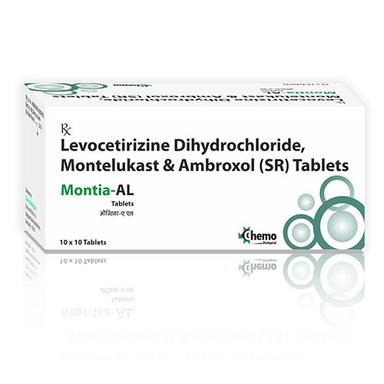 Levocetirizine Dihydrochloride Montelukast And Ambroxol Sr Tablets General Medicines